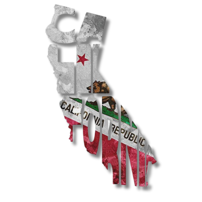 Map of California highlighting AtoZ Construction's service areas, demonstrating their extensive reach and local expertise.Picture